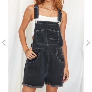 Black shorts overalls